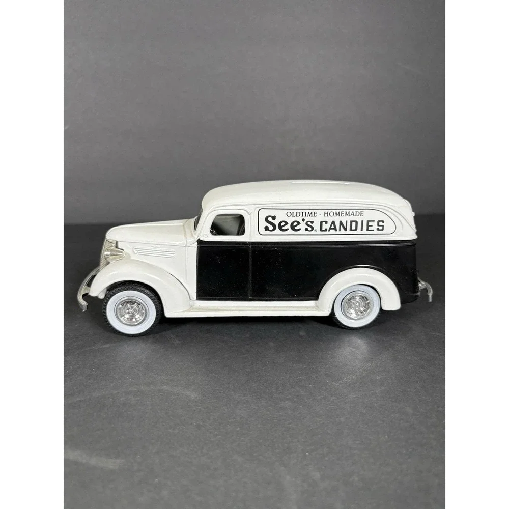 ERTL 1938 Chevy Panel Truck See's Candies Bank Diecast Promo Coin Bank No Box